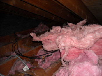 damaged insulation